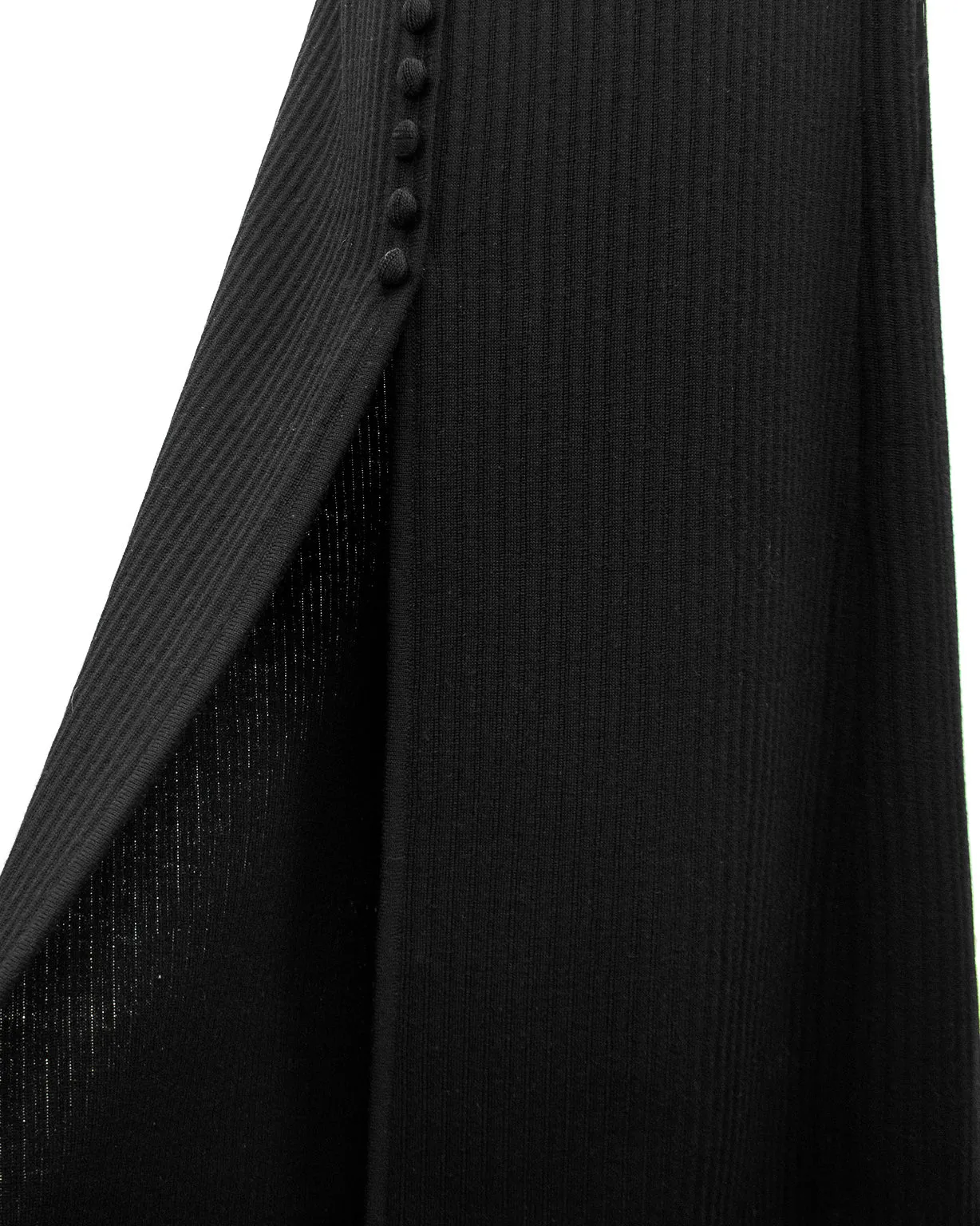 Black Knit Gown