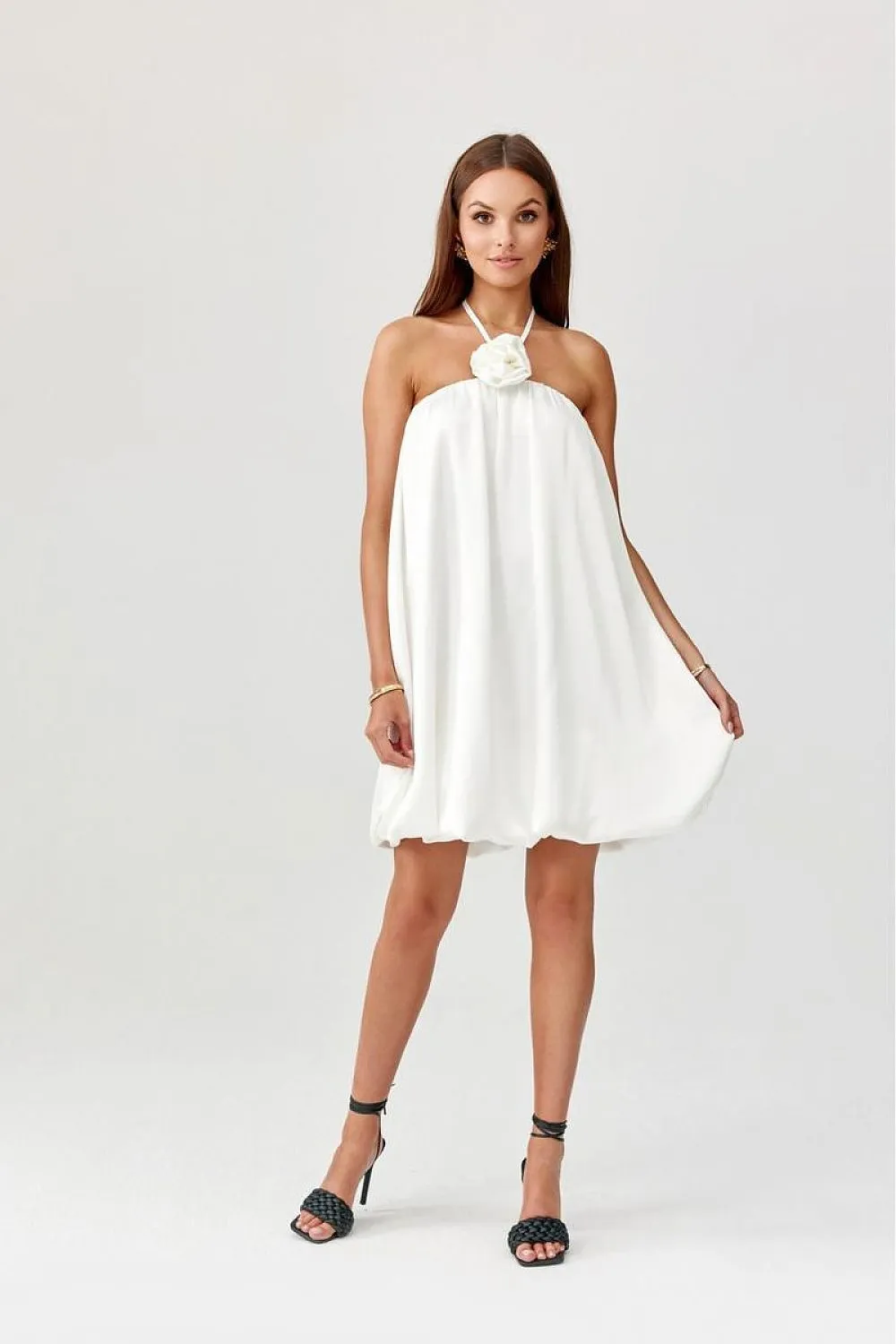 Bombshell Cut Satin Dress