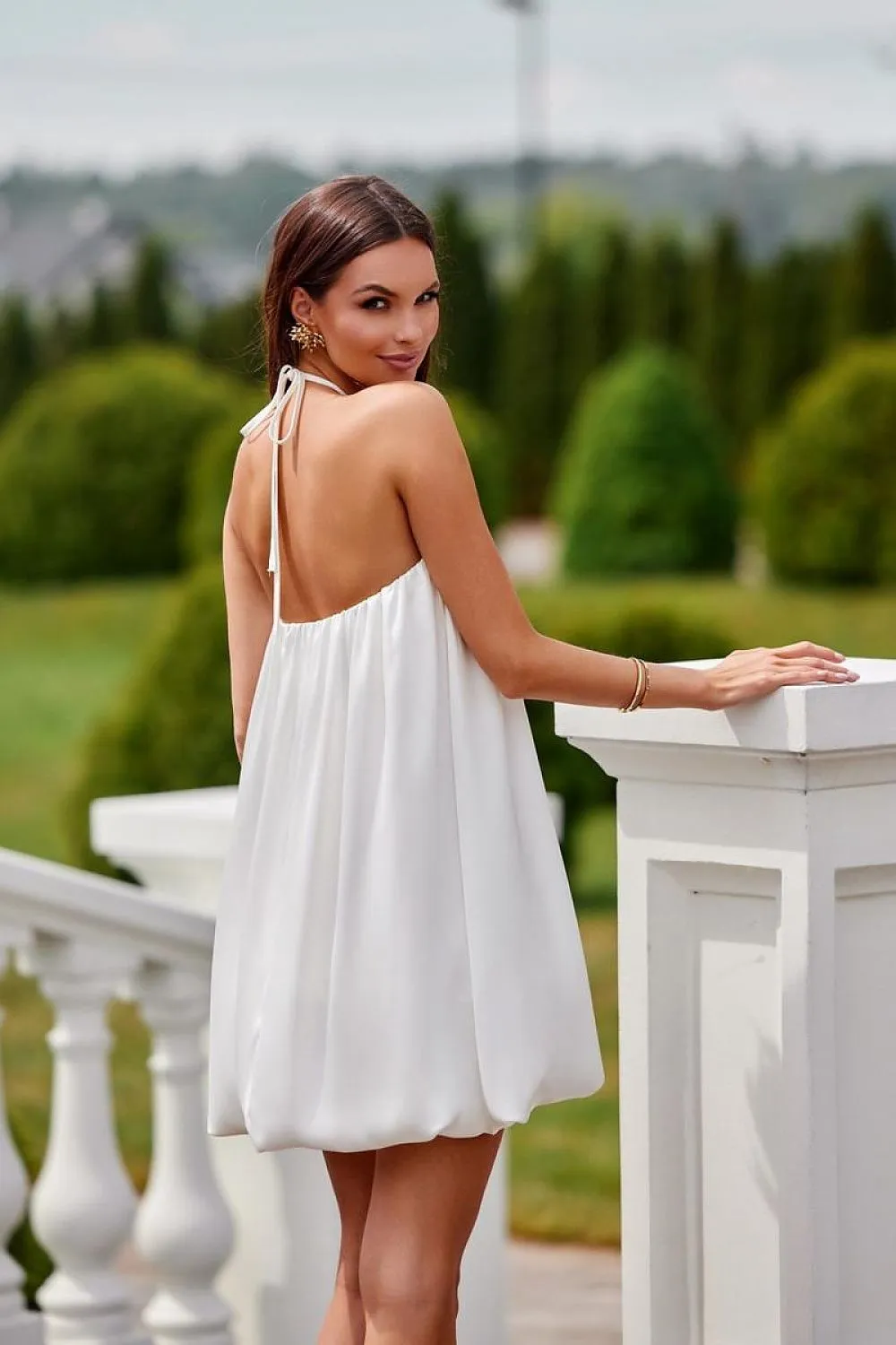 Bombshell Cut Satin Dress
