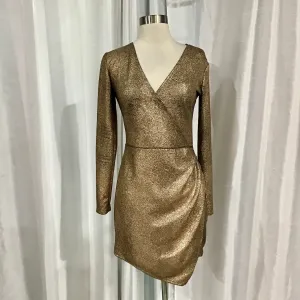 BOUTIQUE Short Rose Gold Gown Size M