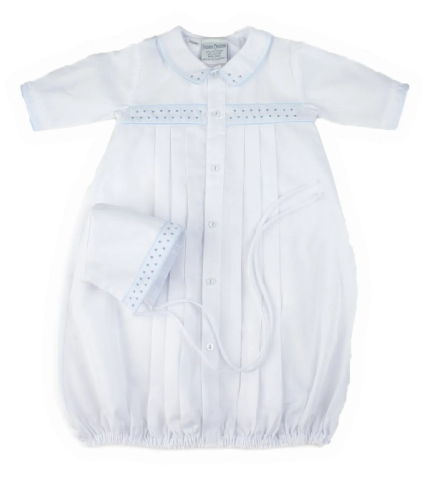 Boys Dot Emb Take Me Home Gown & Hat