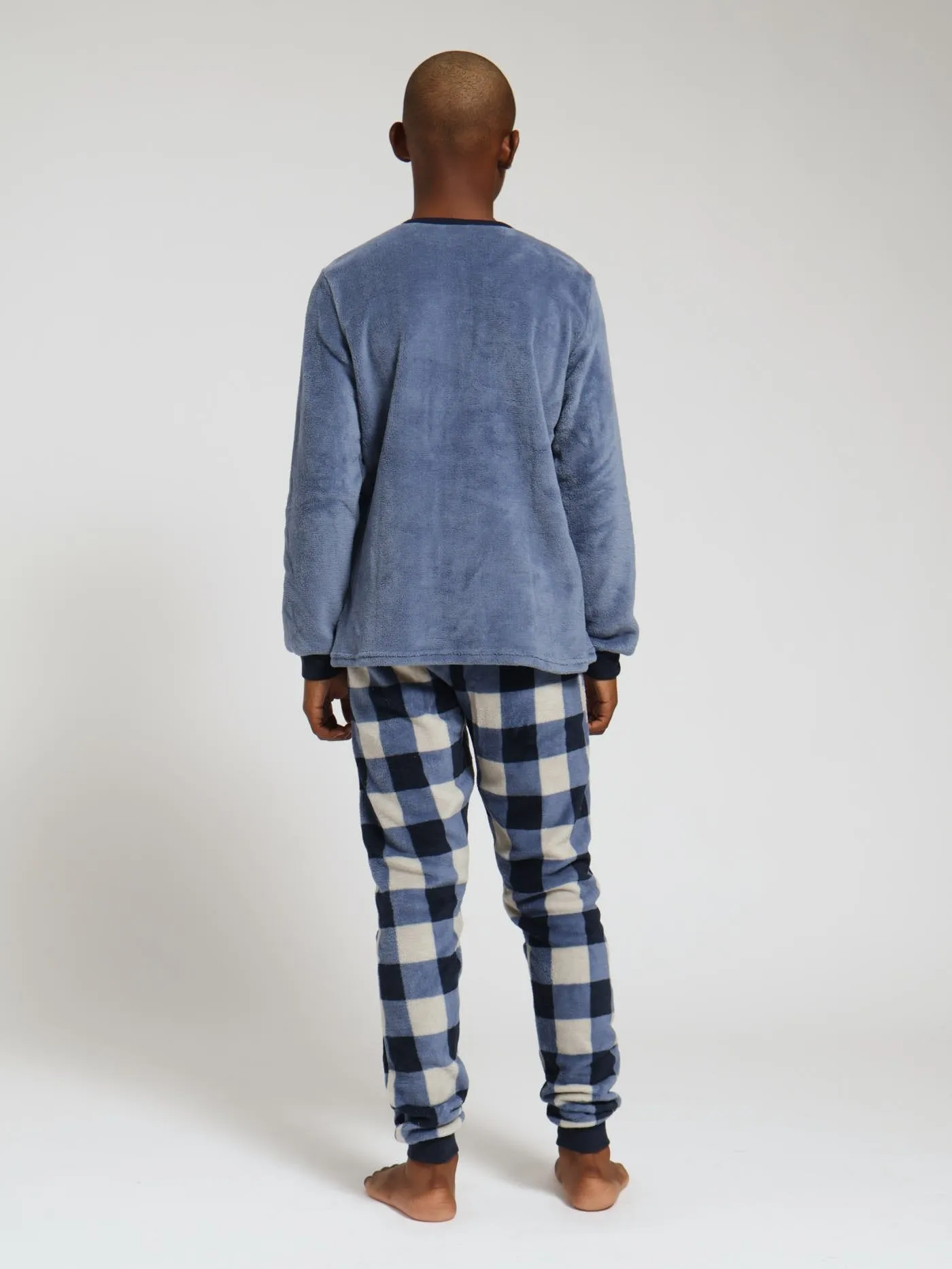 Boys Long Sleeve Lazymood Sleepset - Blue