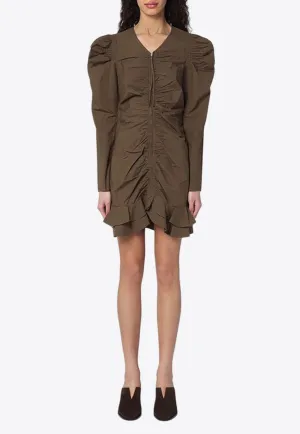 Briali Zip-Up Mini Dress