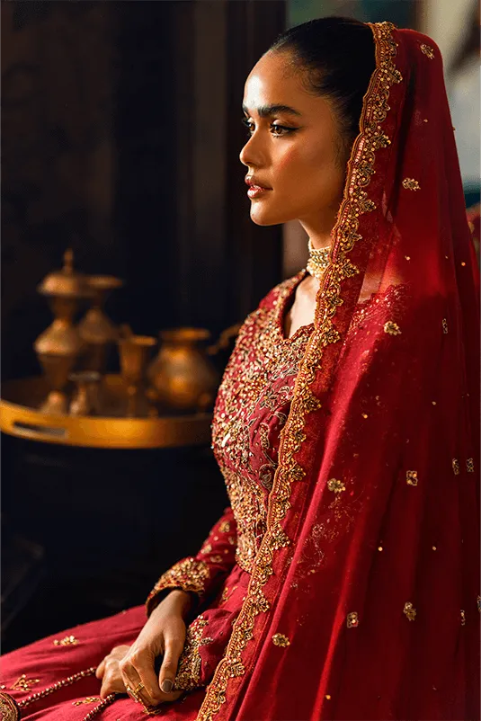 Bridal Maroon lehenga Choli