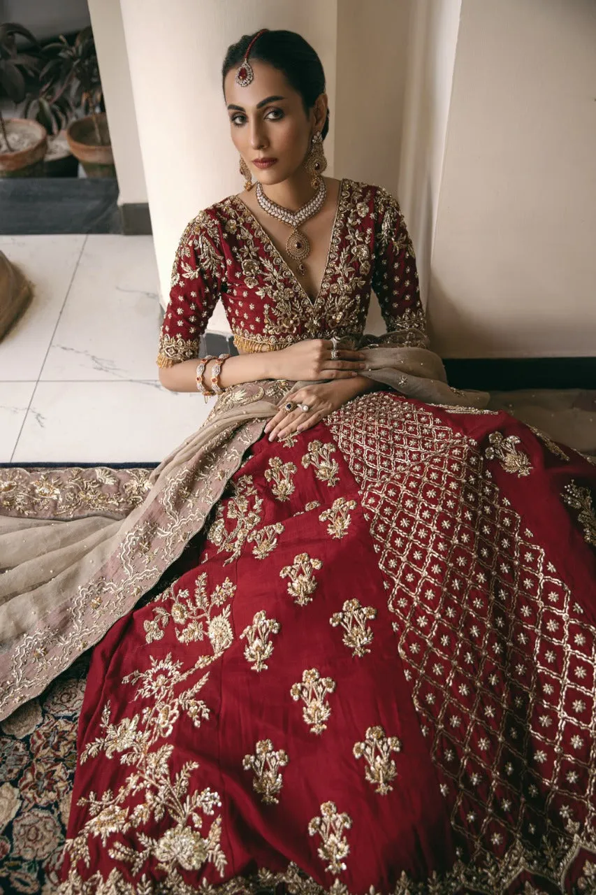 Bridal Wedding Dress in Choli Dupatta and Lehenga Style AR-2011