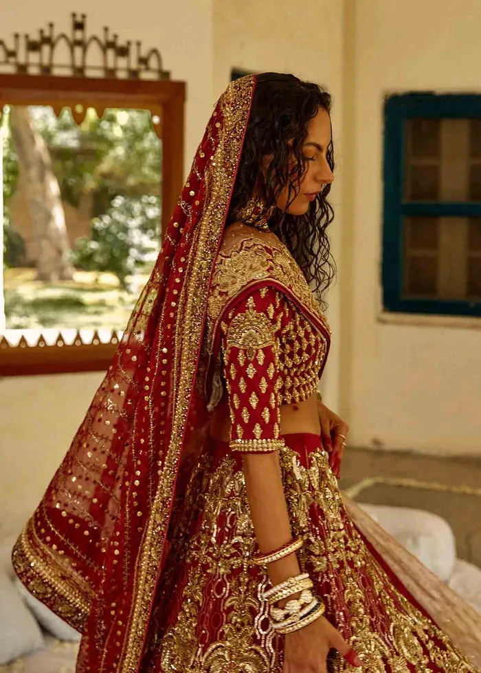 Bridal Wedding Dress in Choli Dupatta and Lehenga Style