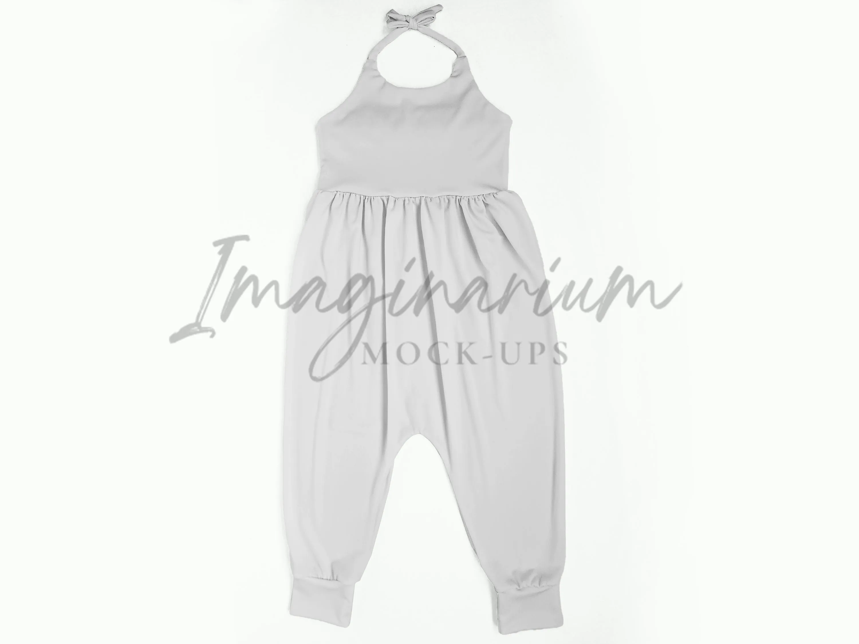 Brielle Pants Halter Romper Mock Up, Realistic Clothing Mockup for Photoshop and Procreate