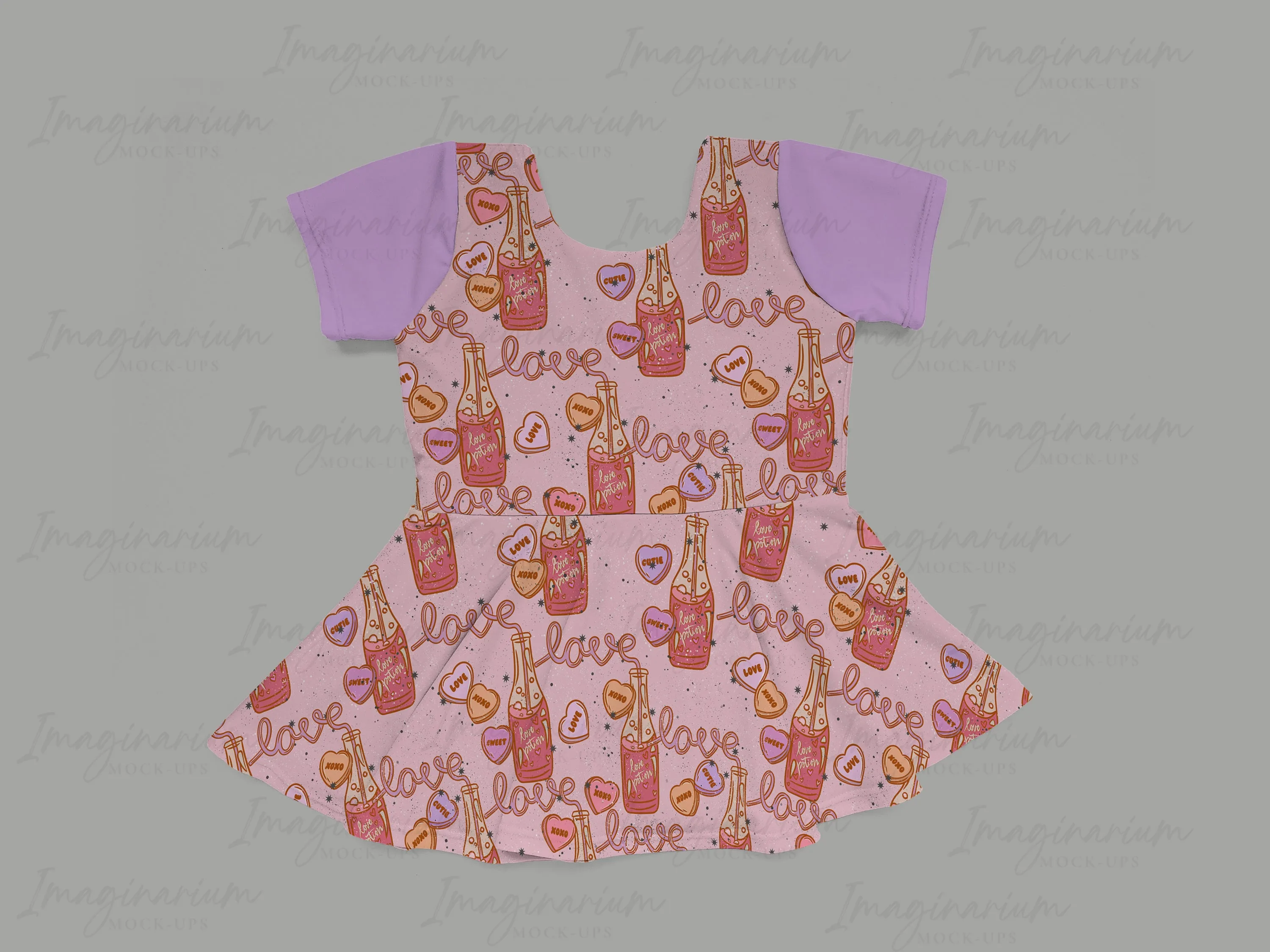 Brielle Short Sleeve Peplum Top Mock Up, Realistic Clothing Mockup for Photoshop and Procreate