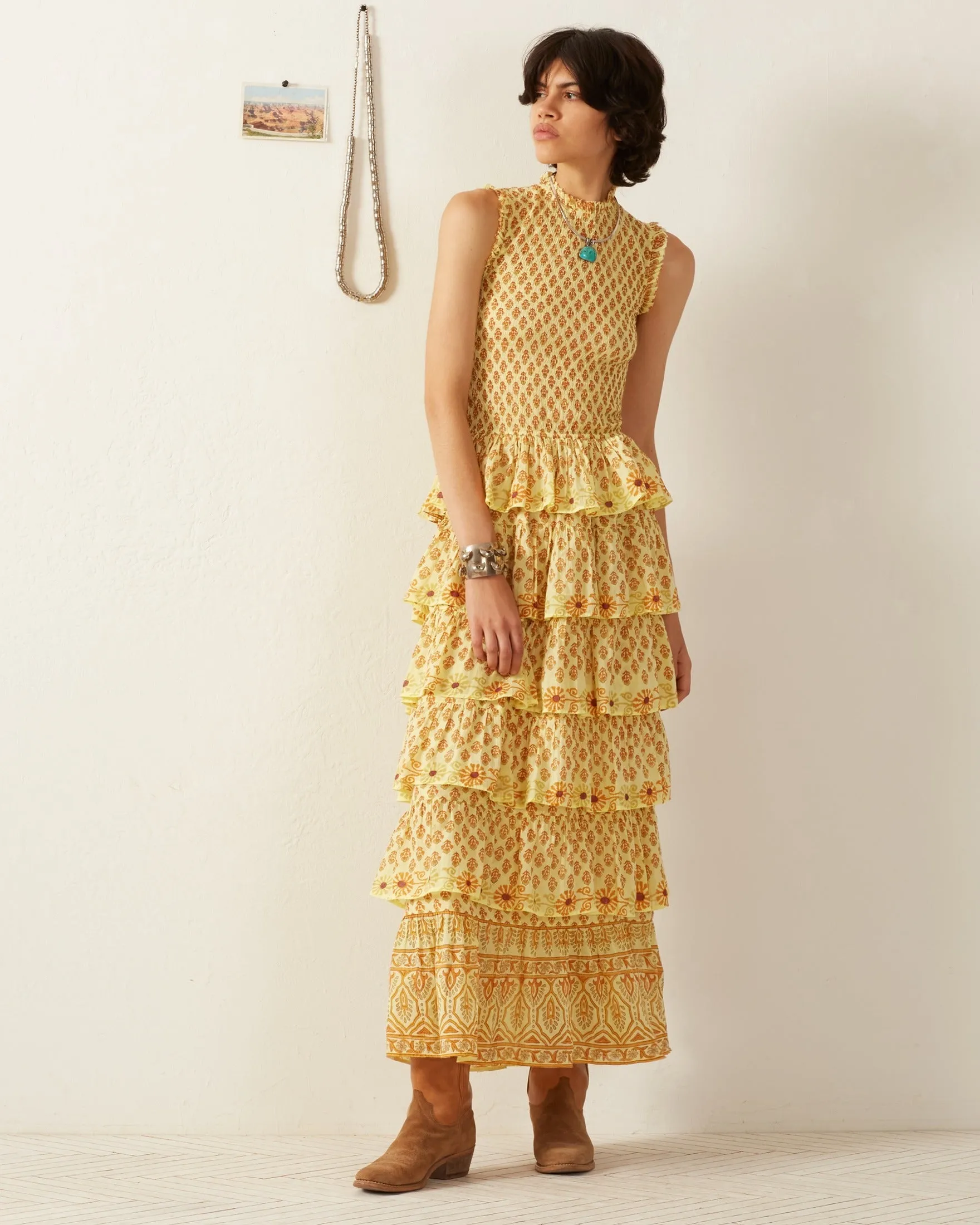 Cabana Saffron Bhutti Dress