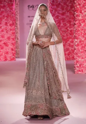 Chloe rose gold lehenga set