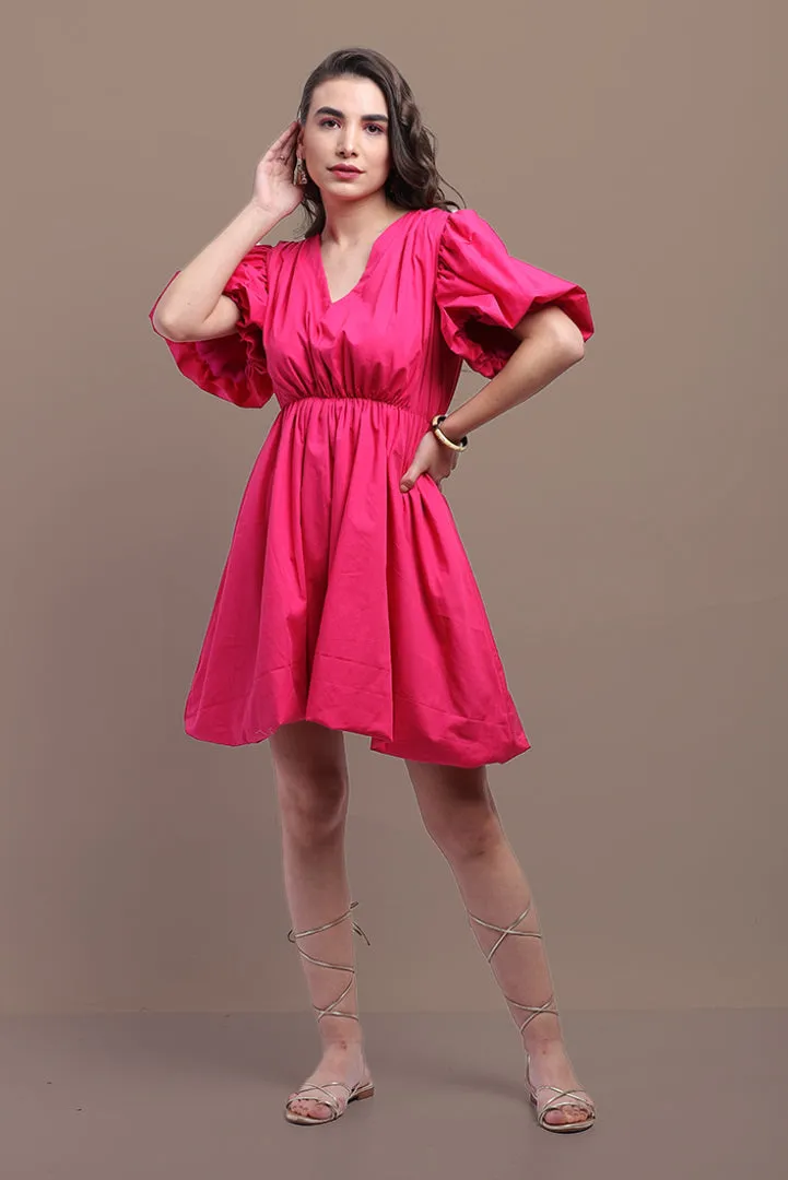 CHLOE SHORT PINK DRESS