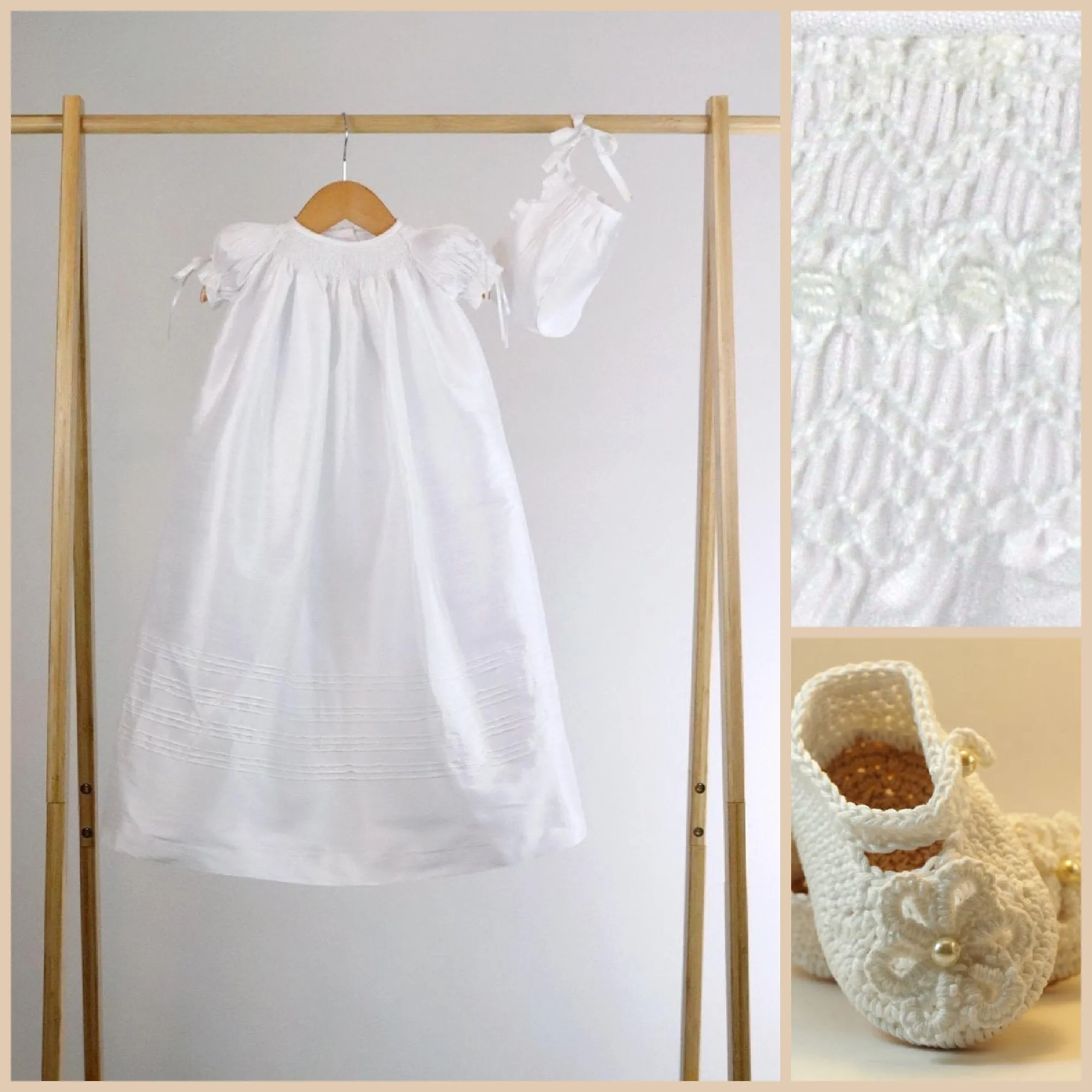 Christening Long Gowns Girls, Baptism Dress Girl, Blessing Gown,  Long Gown Shantung Fabric ,  Free Personalization