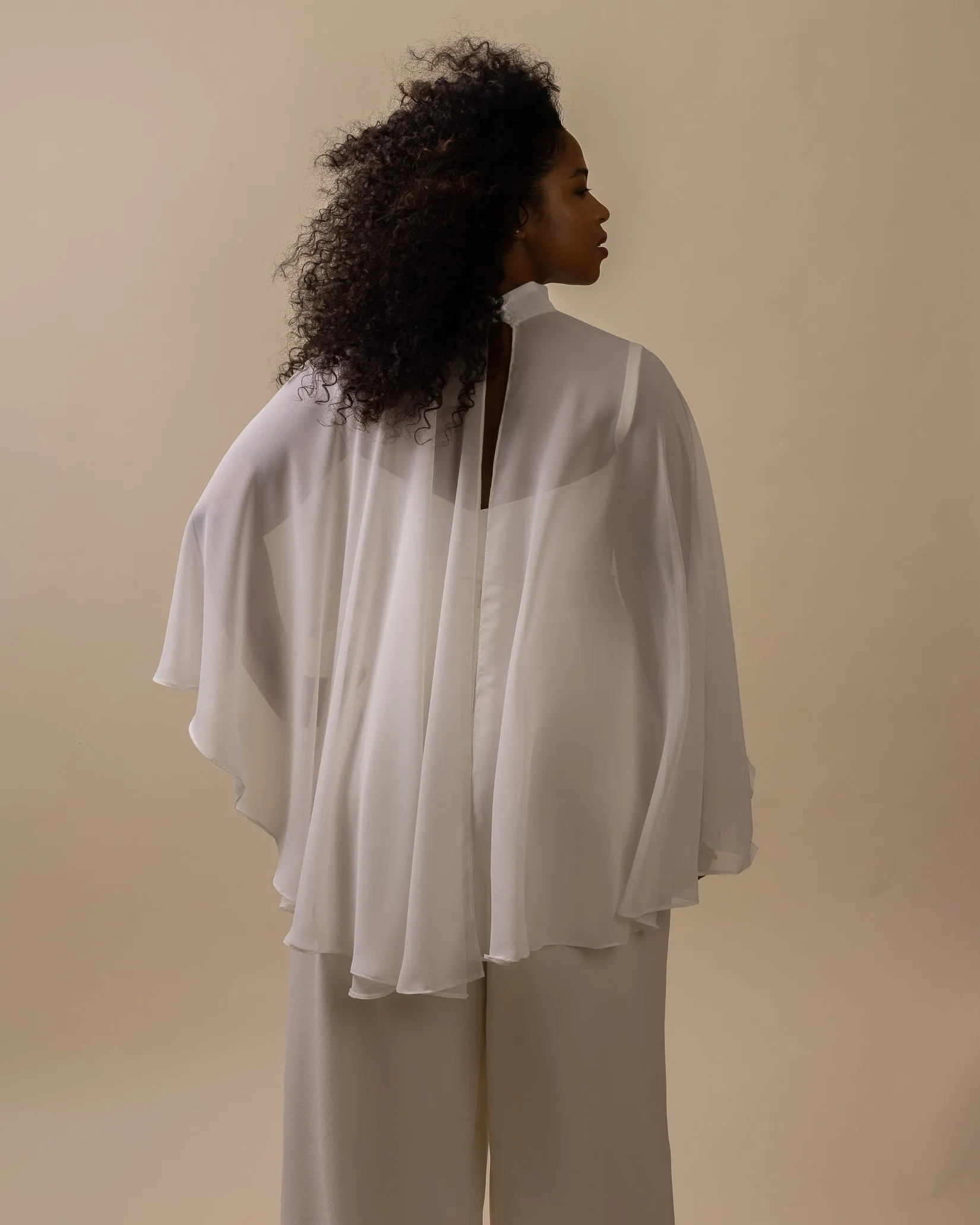 Comme d'Habitude | Mock Neck Cape