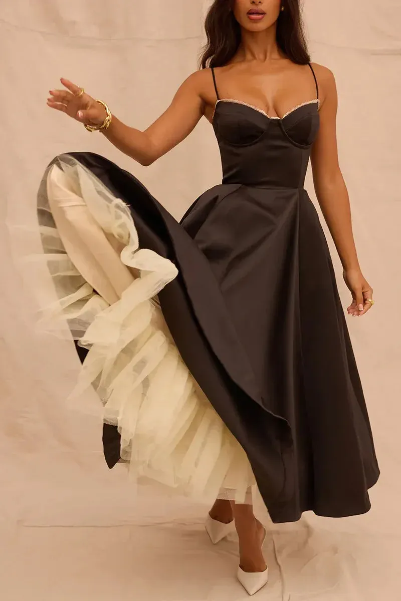 Cordelia | Delicate Tulle Accent Dress
