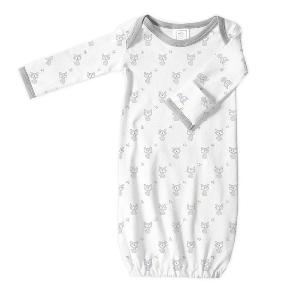 Cotton Sleep Gown - Sterling Tiny Fox