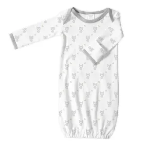 Cotton Sleep Gown - Sterling Tiny Fox