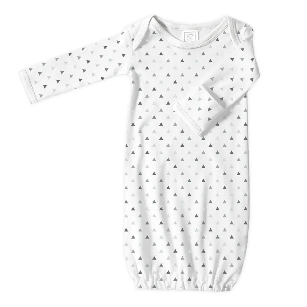 Cotton Sleep Gown - Sterling Tiny Triangles