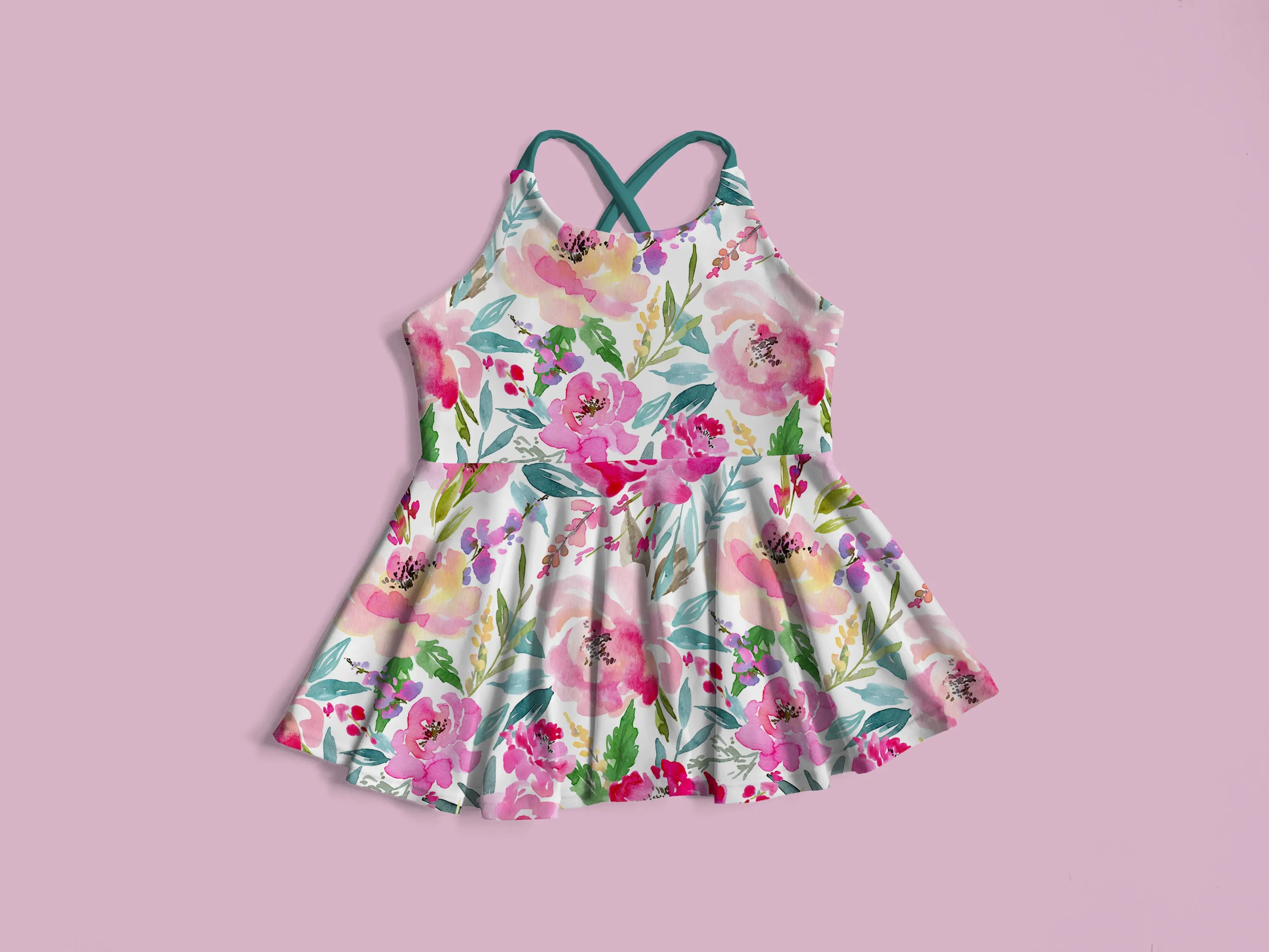 Cross Strap Back Brielle Peplum Mock Up, Realistic Clothing Mockup for Photoshop and Procreate