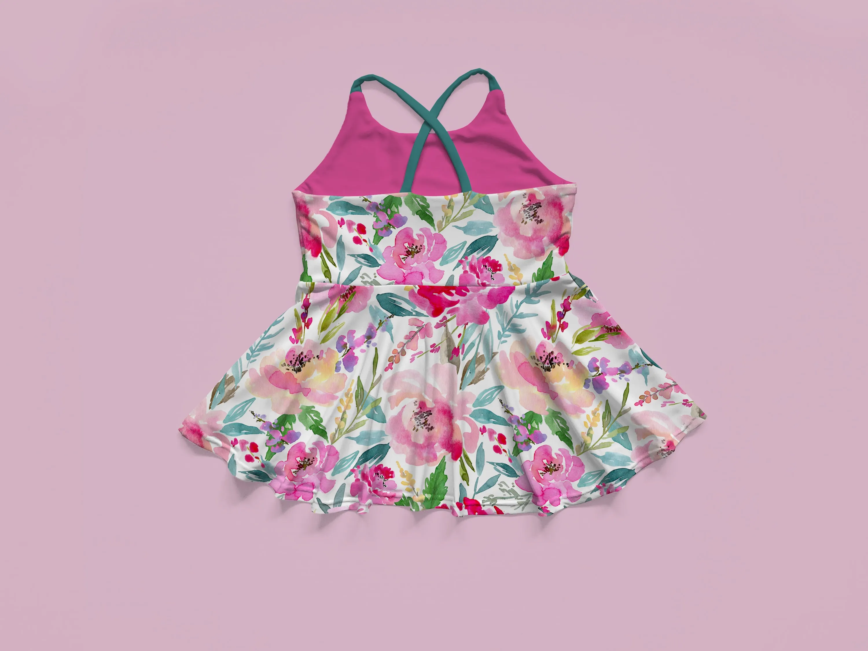 Cross Strap Back Brielle Peplum Mock Up, Realistic Clothing Mockup for Photoshop and Procreate