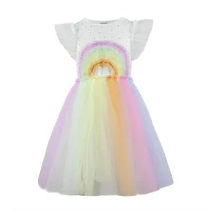 Crystal Rainbow Tulle Dress