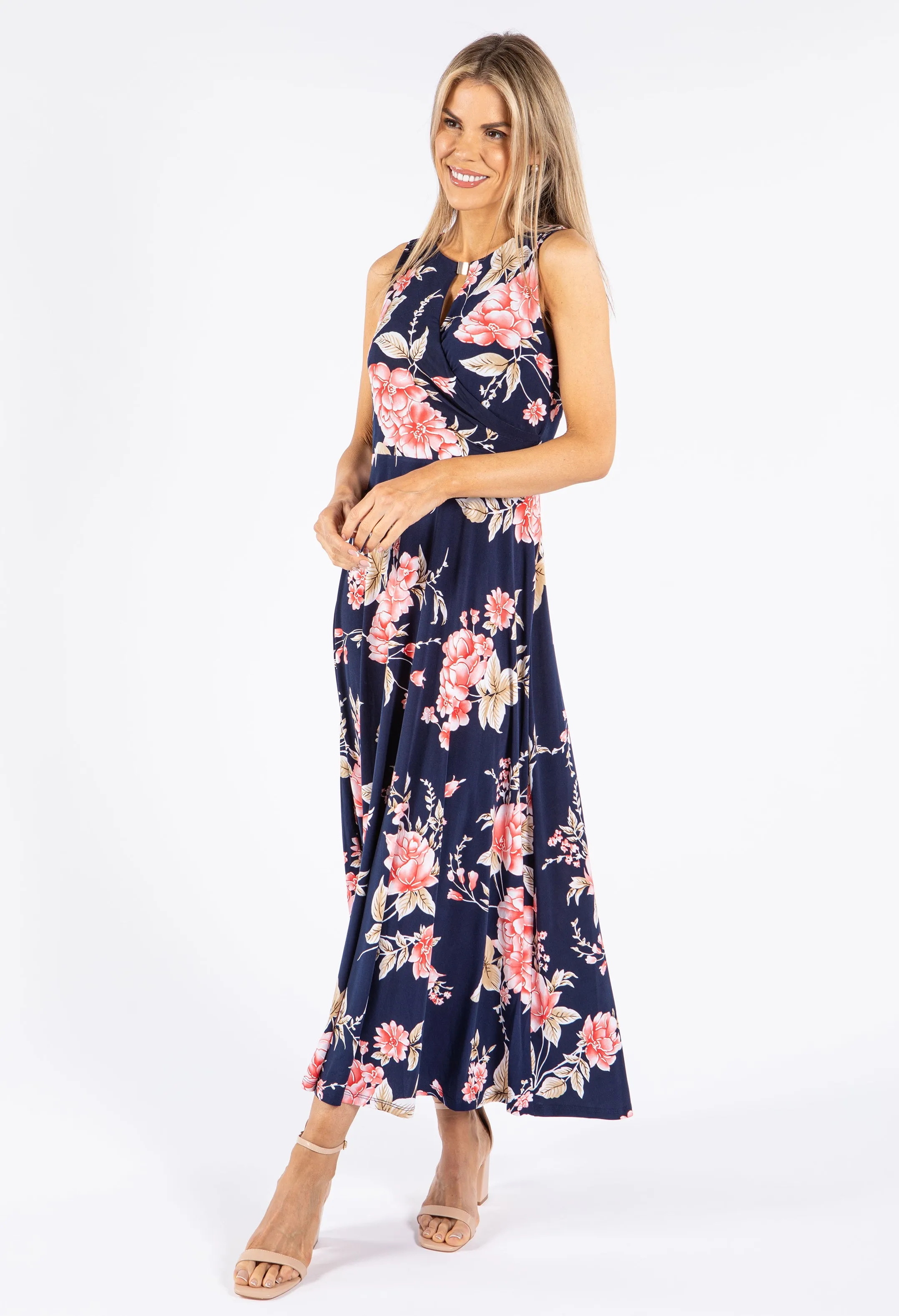 Cut Out Detail Sleeveless Dress