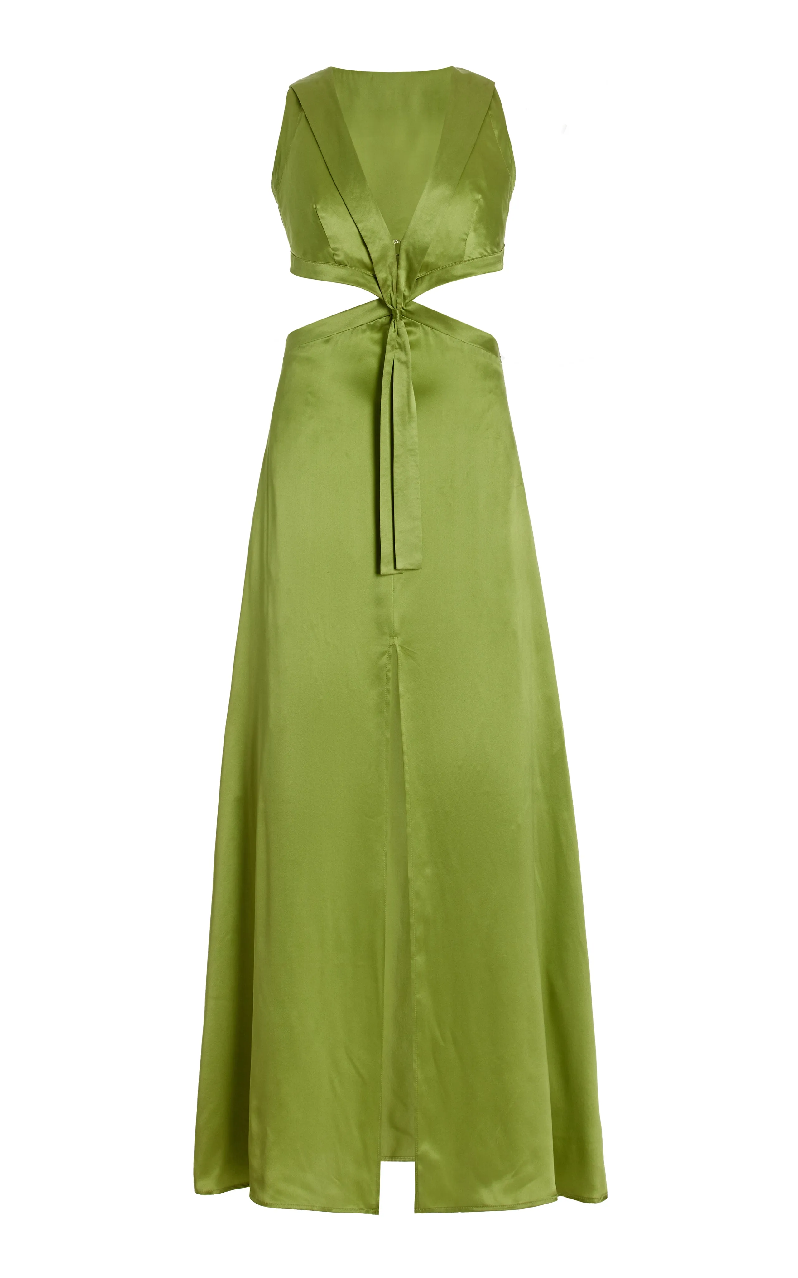 Cut Out Maxi Dress with Sailor Collar- Mint