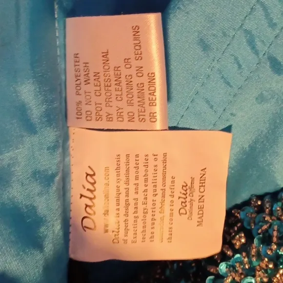 DALIA, BEAUTIFUL CINDERELLA TYPE DRESS, LOTS OF BEADING, LOTS OF LAYERING.