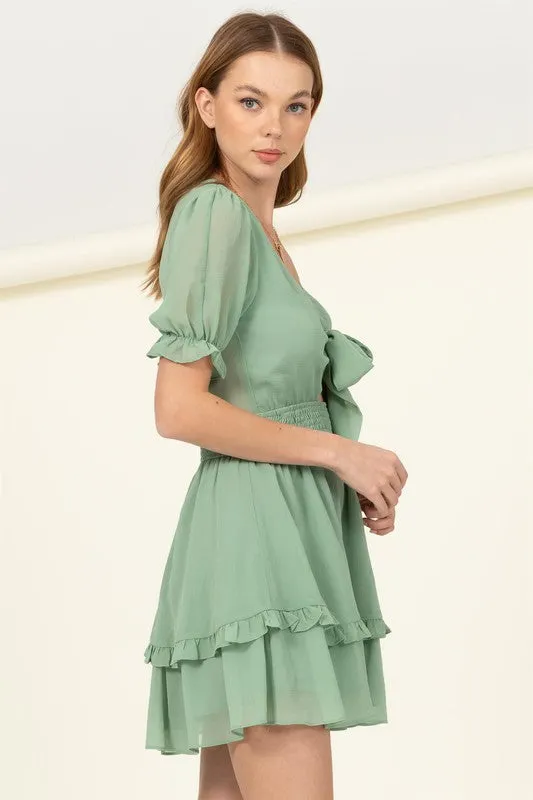 DAYS LIKE THIS TIE-FRONT MINI DRESS