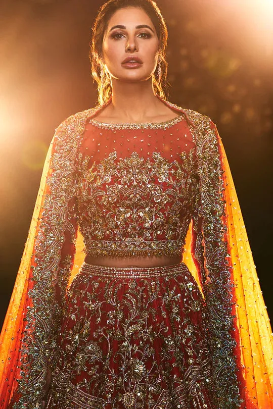 Deep Red  Wedding dresses for Pakistani