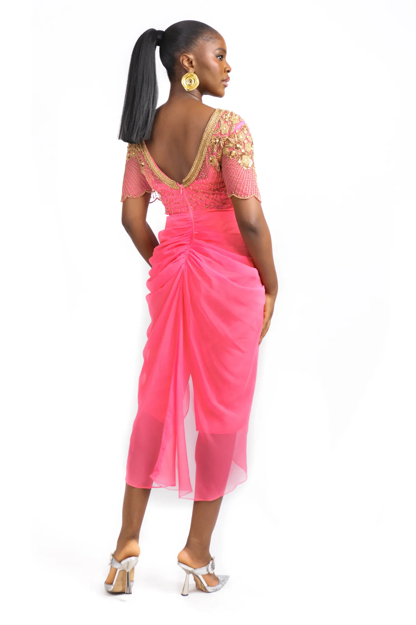 Denise Dress Fluro Pink