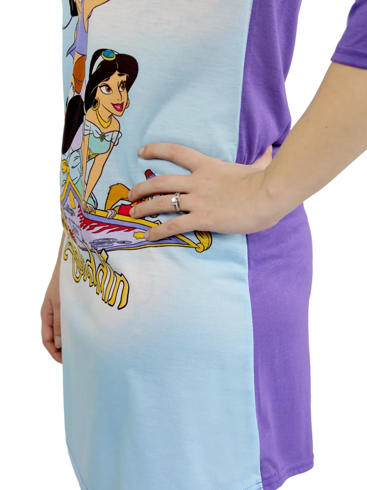 Disney Aladdin Princess Jasmine 3/4 Sleeve Nightgown