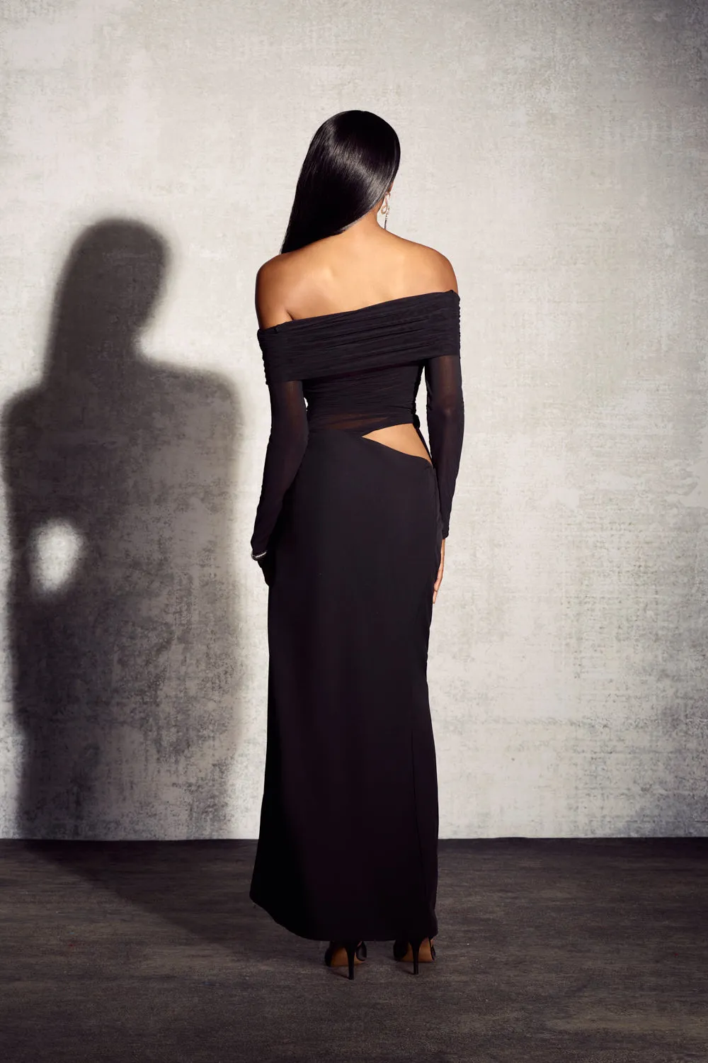DIVINE DREAM | CUT-OUT MESH DRESS