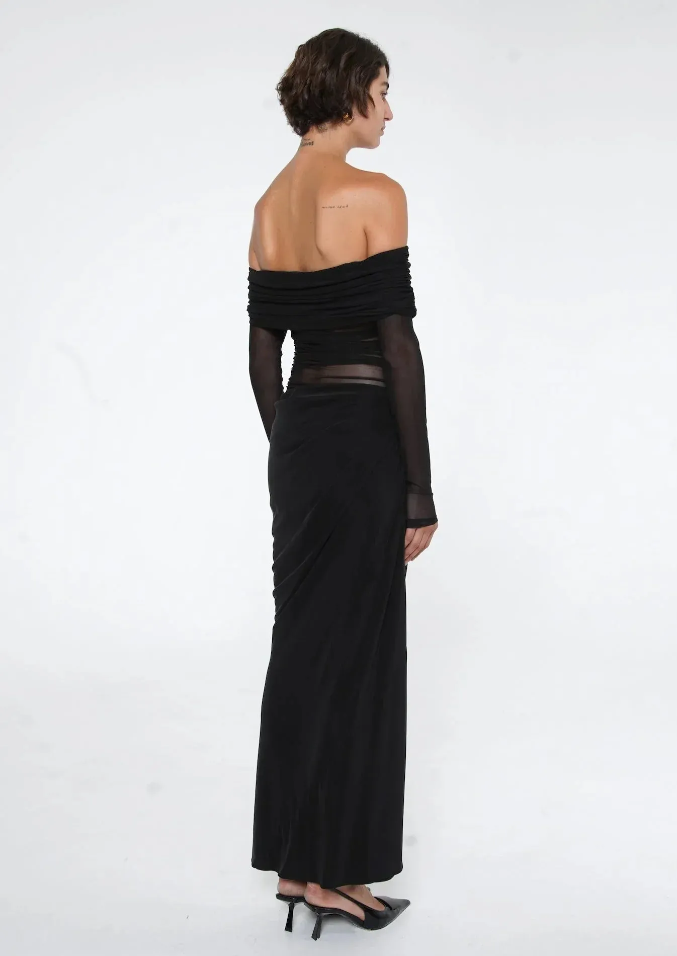 DIVINE DREAM | CUT-OUT MESH DRESS