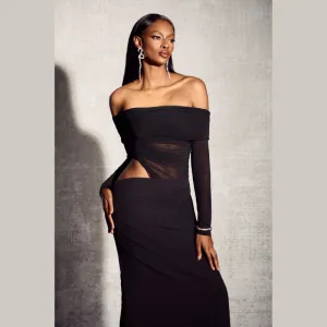 DIVINE DREAM | CUT-OUT MESH DRESS
