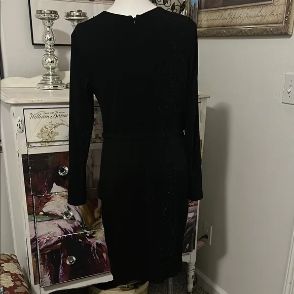 Dress the Population Black Asymmetrical Cut Out Bodycon Dress