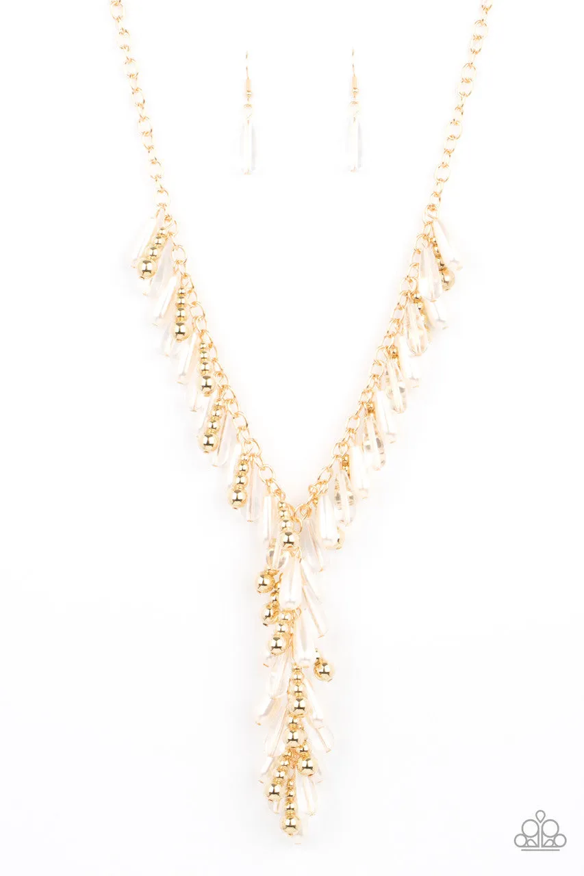 Dripping with DIVA-ttitude Gold Paparazzi Necklace