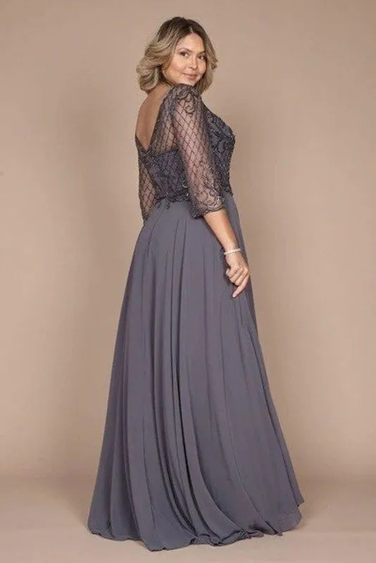 Dylan & Davids Size 2XL DD8919 Charcoal Mother of Bride Dress
