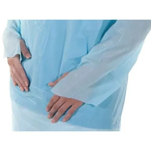 Easigown Examination Gowns - Thumb Loop - Blue x 100 Aprons