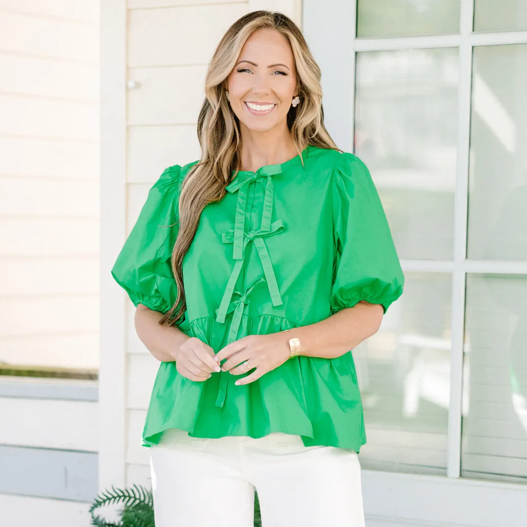 Easy Living Top, Green