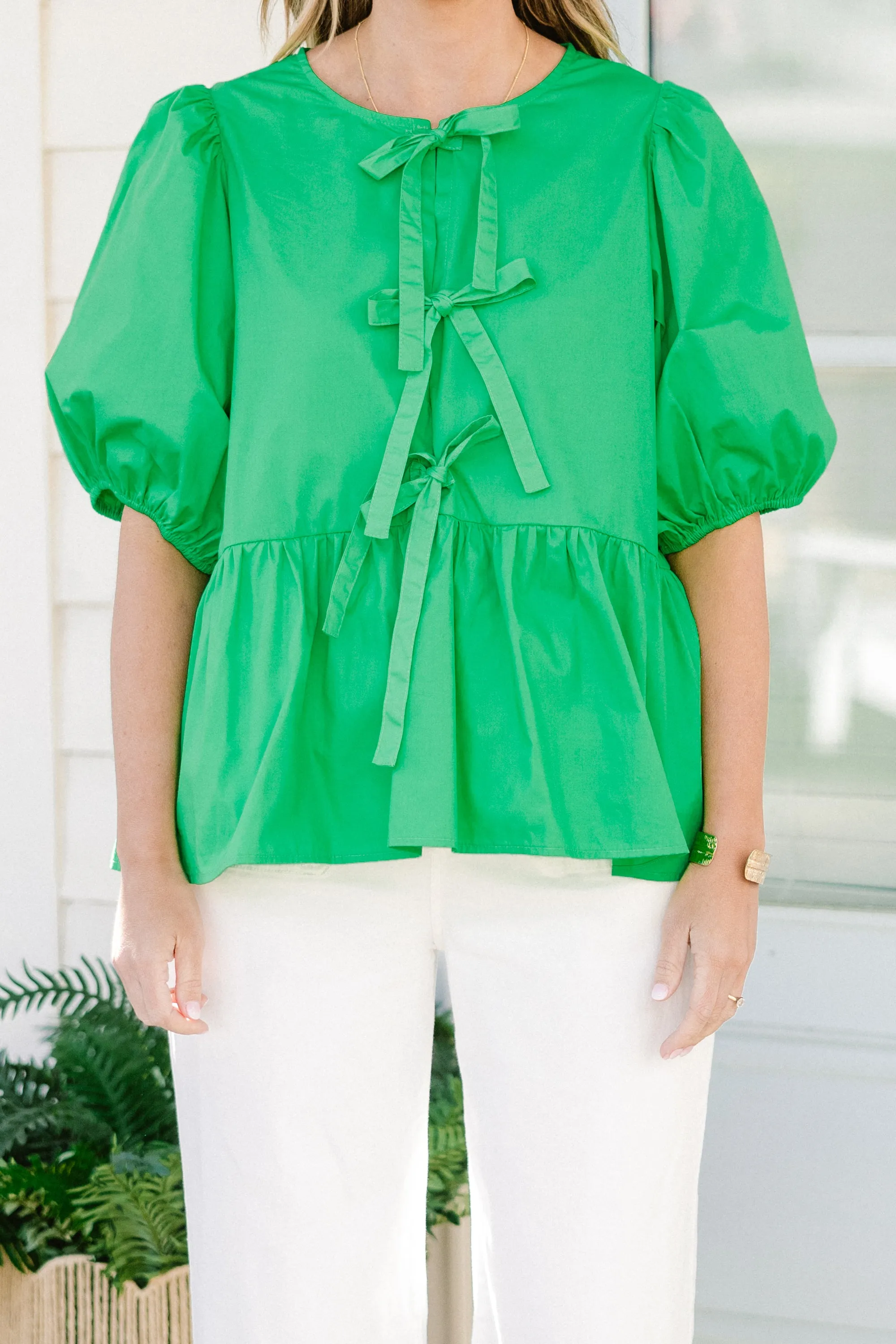 Easy Living Top, Green