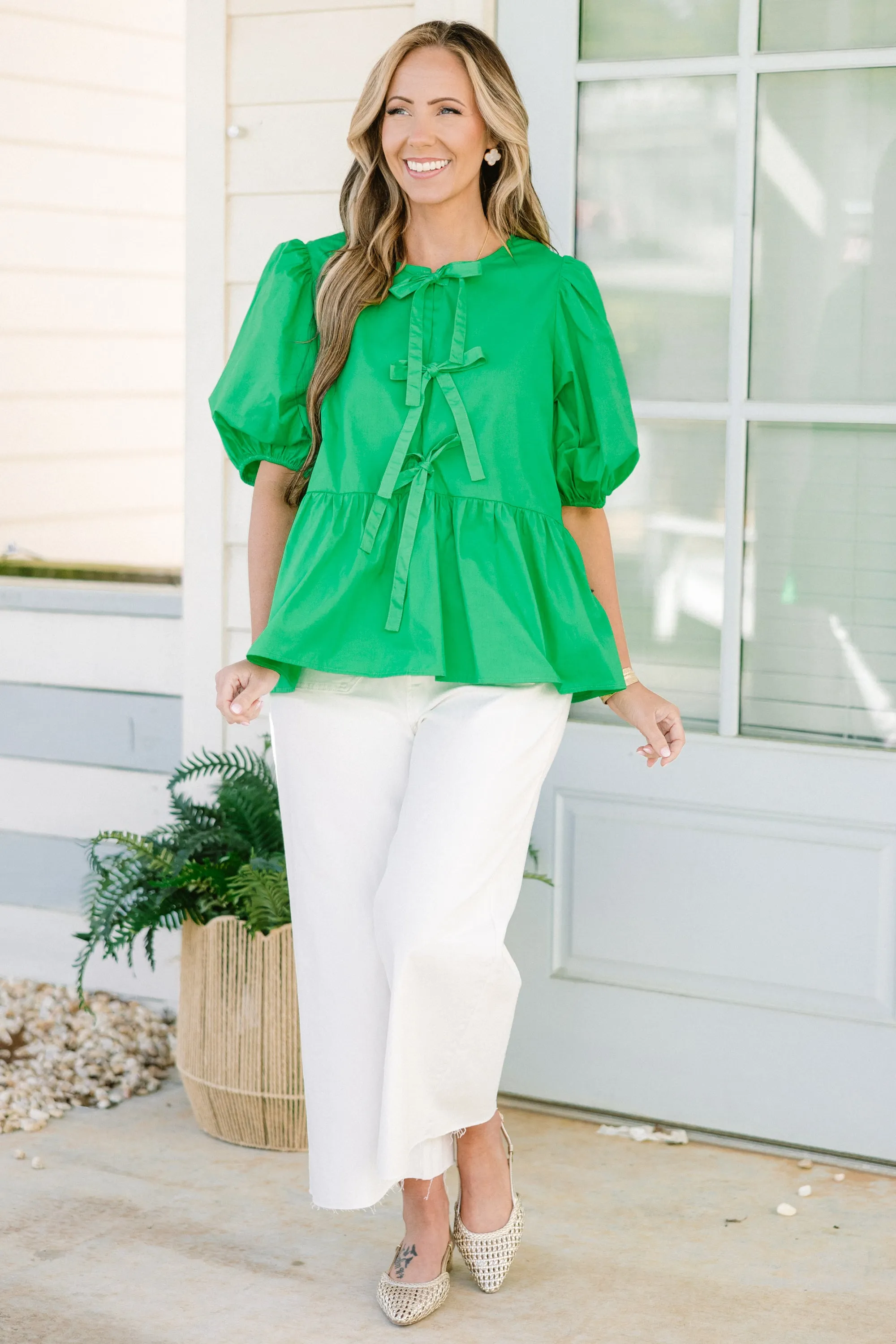 Easy Living Top, Green
