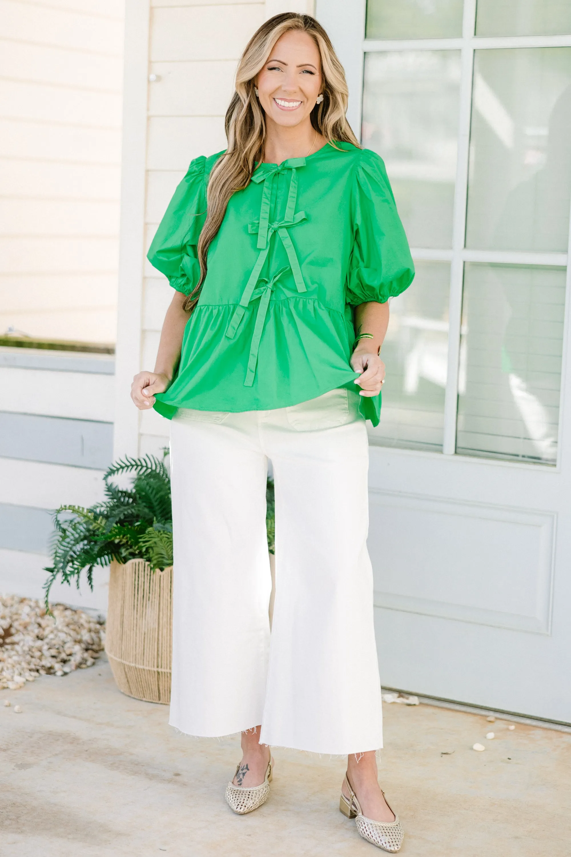 Easy Living Top, Green