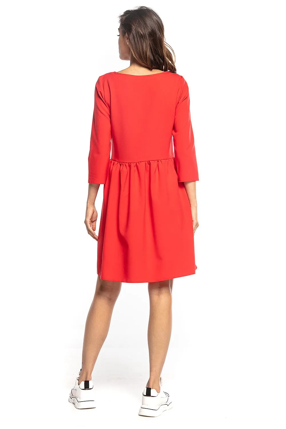 Elegant Pleated Midi Dress