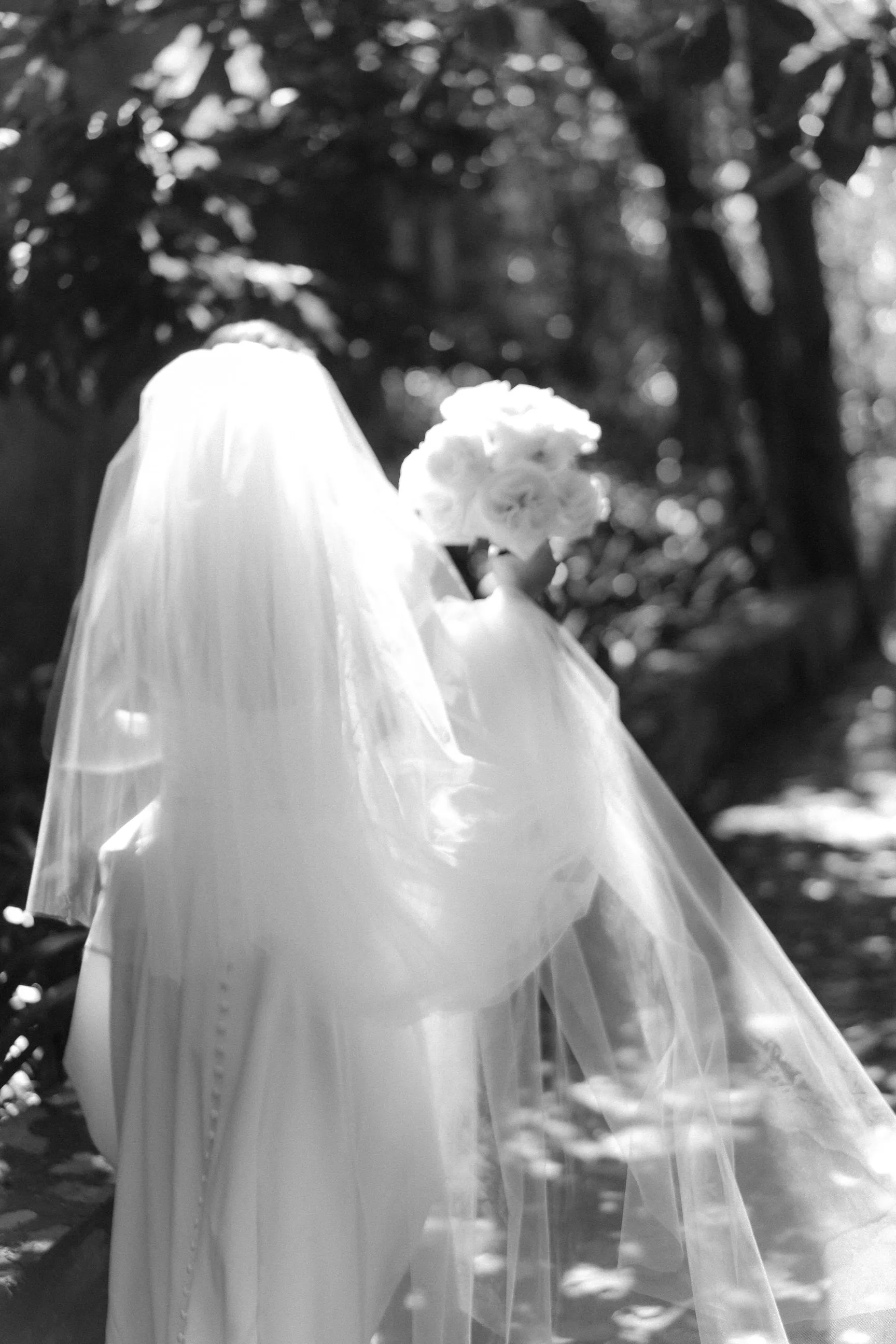 Extra Full Two Tier Cathedral Wedding Veil with Raw Edge