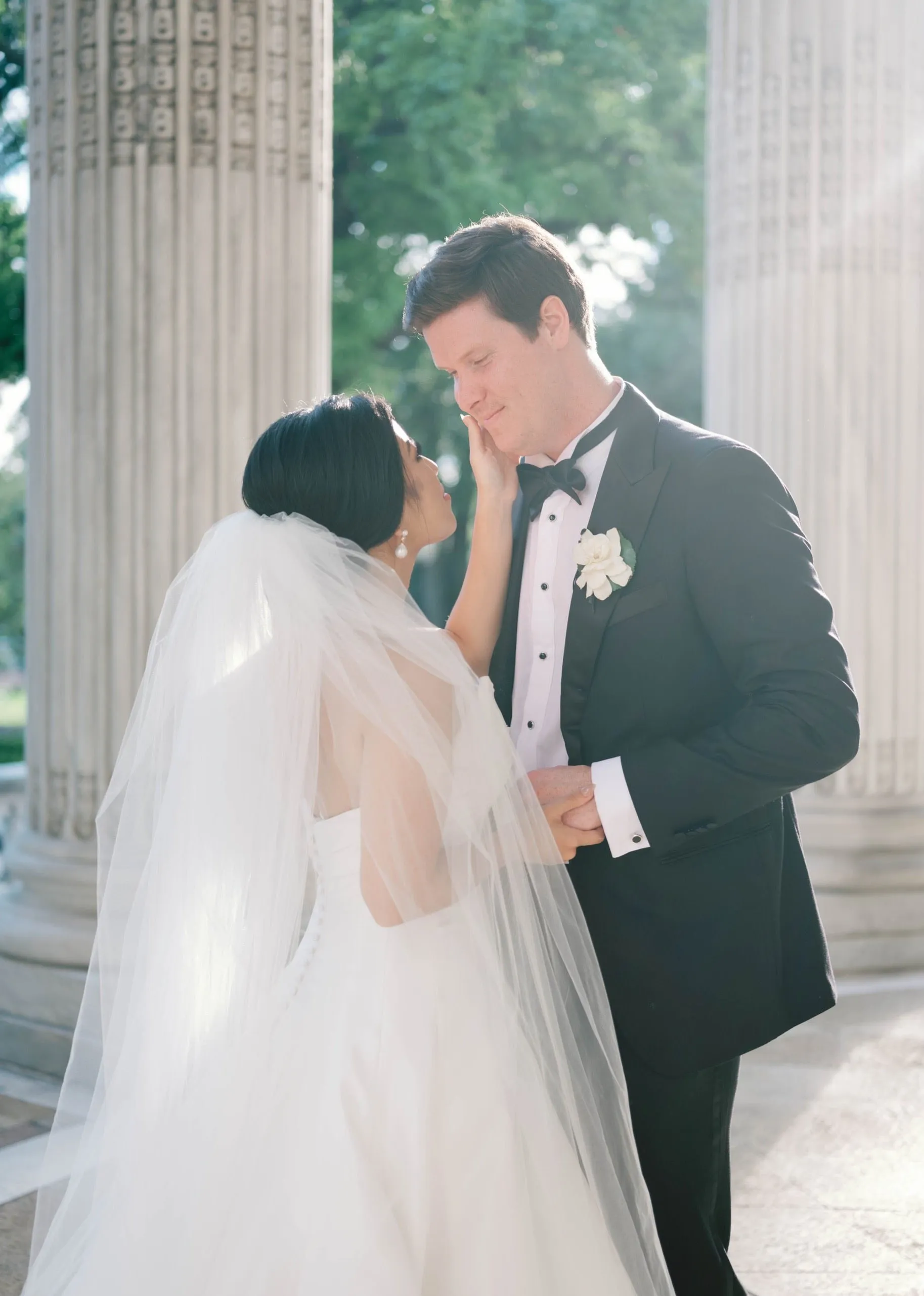 Extra Full Two Tier Cathedral Wedding Veil with Raw Edge