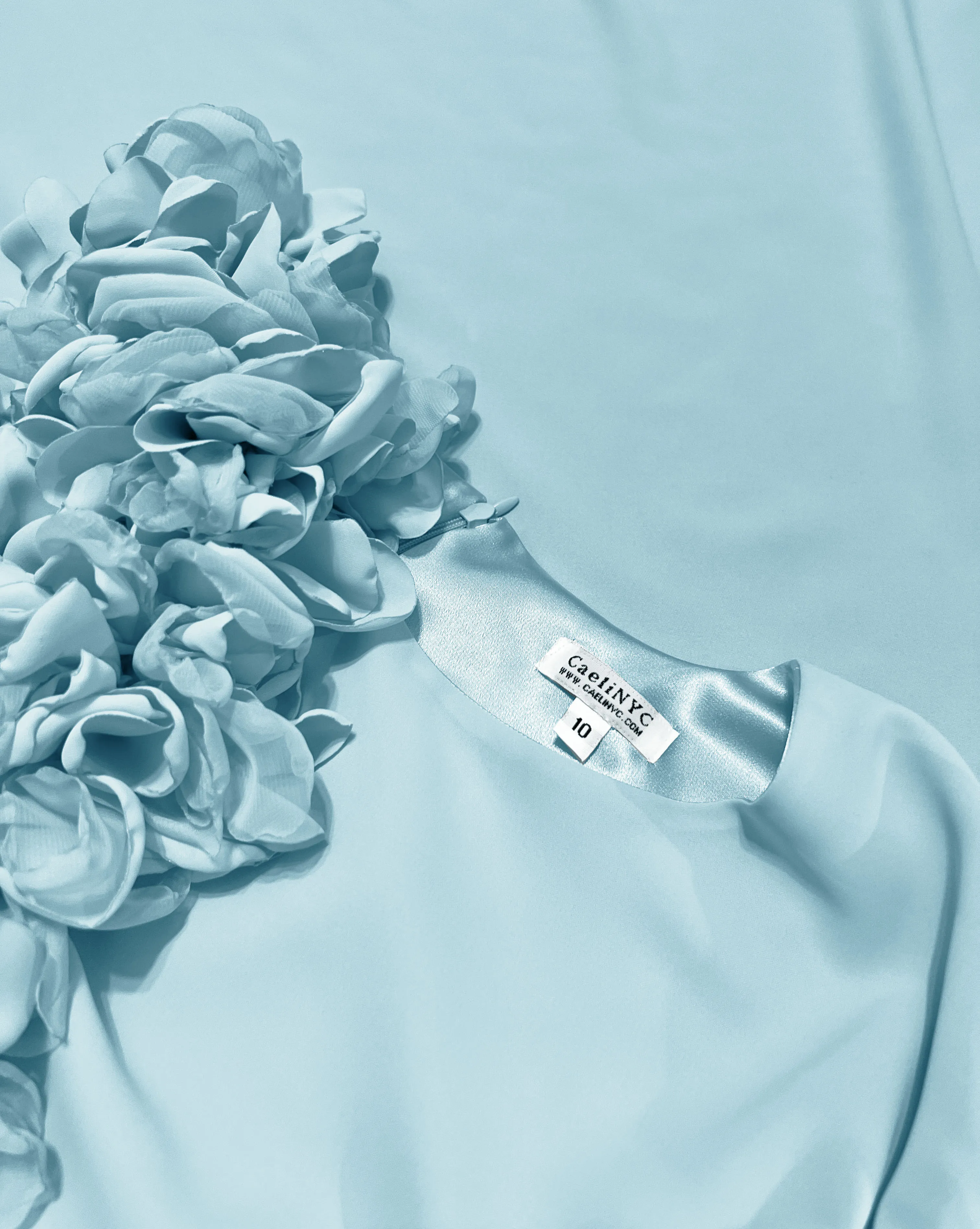 Fairflora Long Sleeve Gown With Petals