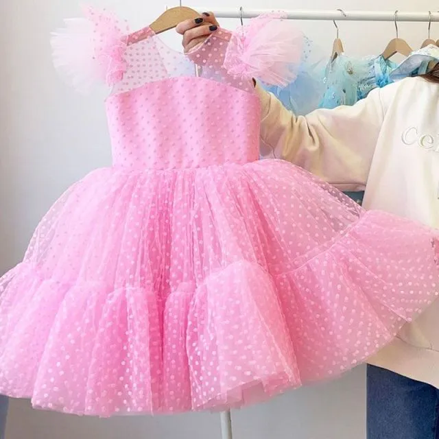 Fancy Baby Girls Dress New Year Party Evening Gowns Elegant Princess Dress Ball Gowns Wedding Kids Dresses For Girls