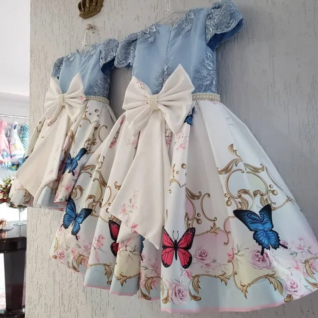 Fancy Baby Girls Dress New Year Party Evening Gowns Elegant Princess Dress Ball Gowns Wedding Kids Dresses For Girls