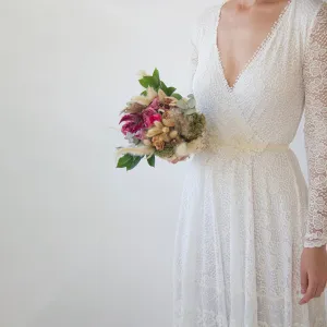 Floral Lace Beaded Sash Belt #4065