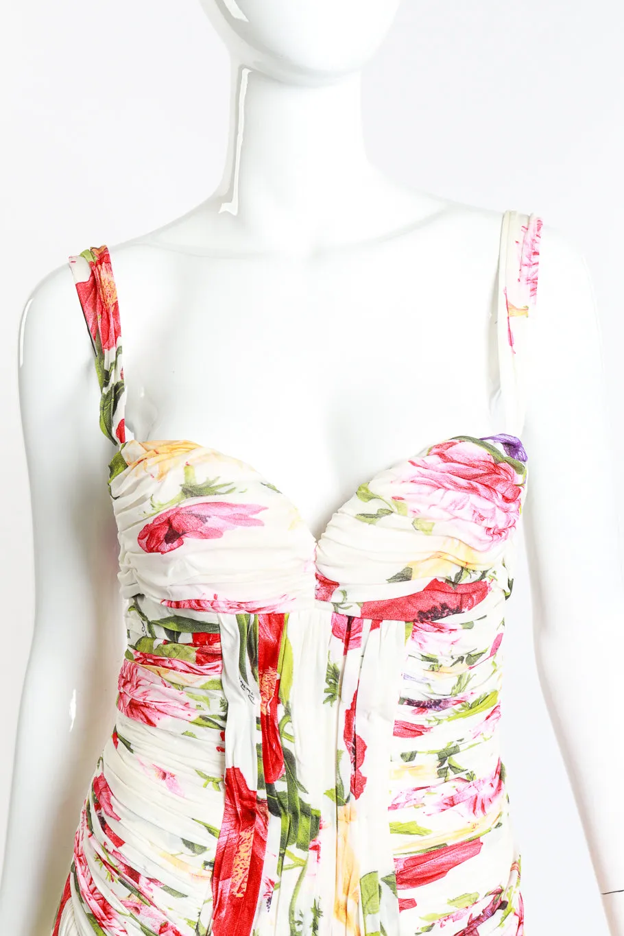 Floral Ruched Cocktail Dress